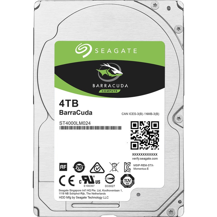 Seagate BarraCuda ST4000LM024 4 TB Hard Drive - 2.5 Seagate BarraCuda ST4000LM024 4 TB Hard Drive - 2.5
